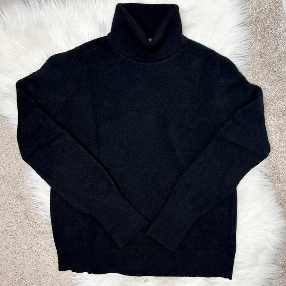 EVERLANE Cashmere Turtleneck Sweater Womens Medium Quiet Luxury Old Money Winter - Picture 1 of 6